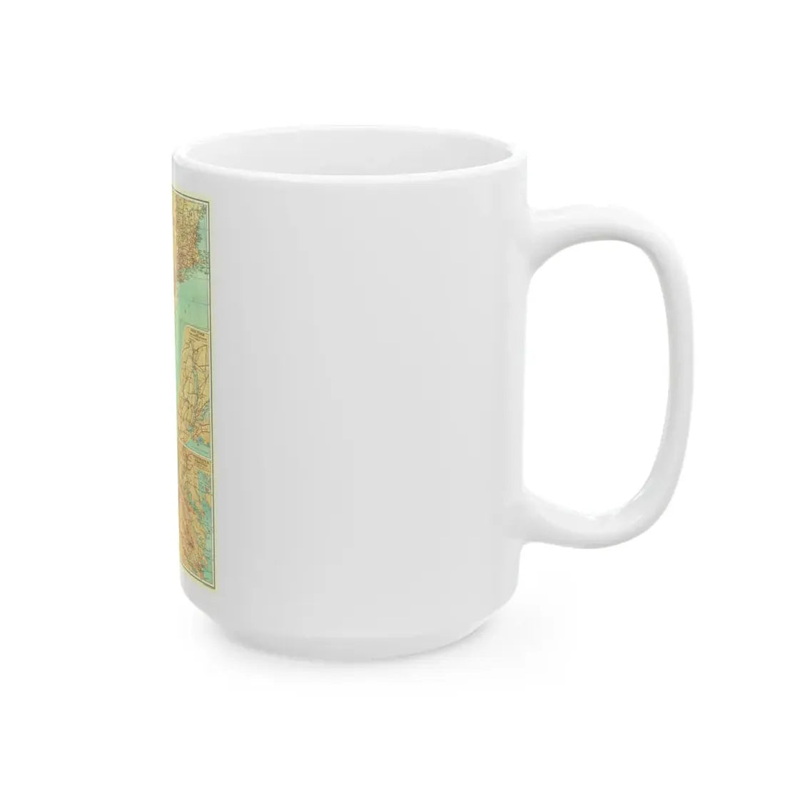 USA - Travels of George Washington (1932) (Map) White Coffee Mug - Go Mug Yourself