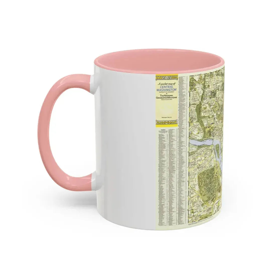 USA - Washington, Central (1948) (Map) Accent Coffee Mug - Go Mug Yourself