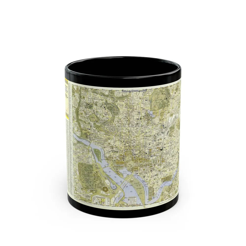 USA - Washington, Central (1948) (Map) Black Coffee Mug-11oz-Go Mug Yourself