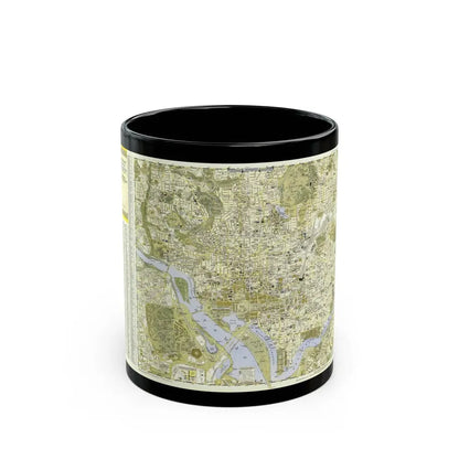 USA - Washington, Central (1948) (Map) Black Coffee Mug 11oz - Go Mug Yourself