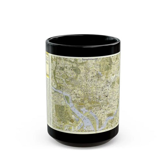 USA - Washington, Central (1948) (Map) Black Coffee Mug-15oz-Go Mug Yourself