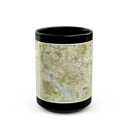 USA - Washington, Central (1948) (Map) Black Coffee Mug 15oz - Go Mug Yourself