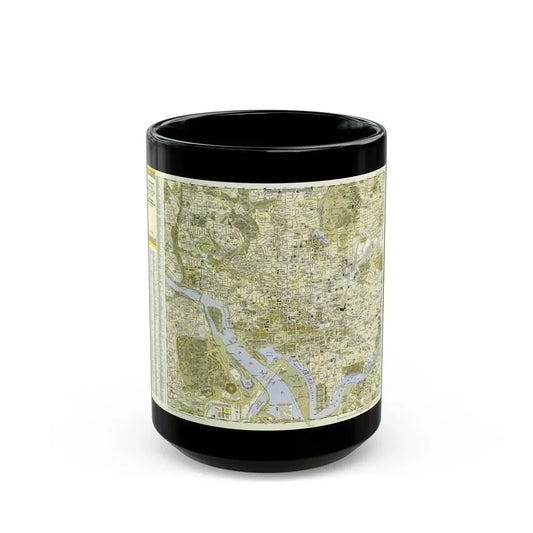 USA - Washington, Central (1948) (Map) Black Coffee Mug 15oz - Go Mug Yourself
