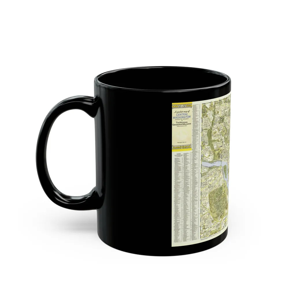 USA - Washington, Central (1948) (Map) Black Coffee Mug-Go Mug Yourself