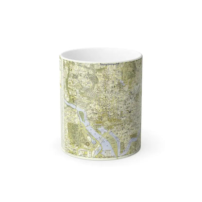 USA - Washington, Central (1948) (Map) Color Changing Mug 11oz Default Title 11oz - Go Mug Yourself
