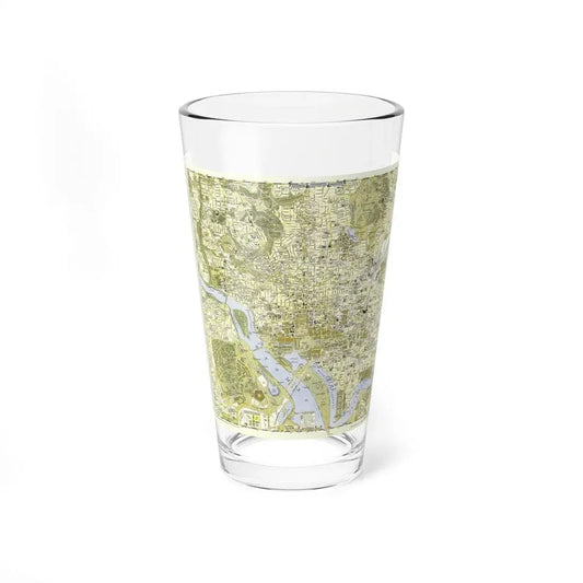 USA - Washington, Central (1948) (Map) Pint Glass 16oz 16oz - Go Mug Yourself