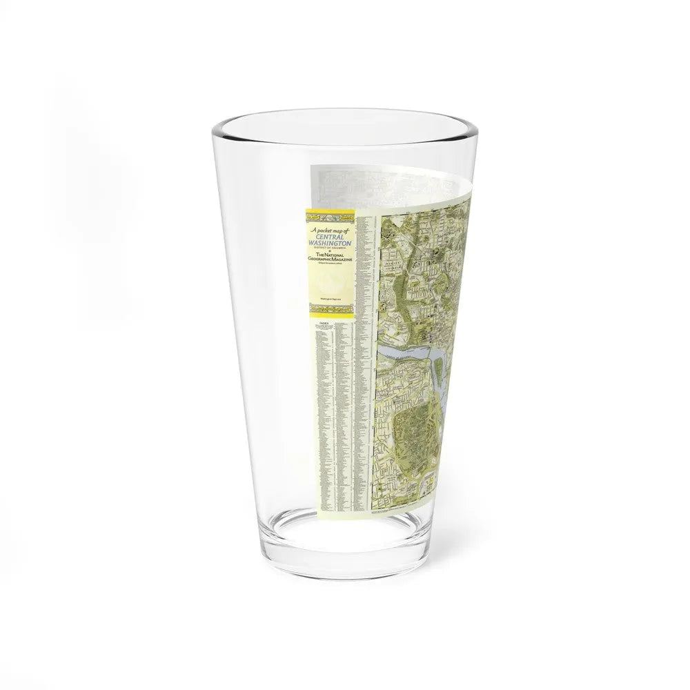 USA - Washington, Central (1948) (Map) Pint Glass 16oz-Go Mug Yourself