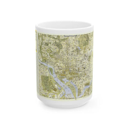 USA - Washington, Central (1948) (Map) White Coffee Mug-15oz-Go Mug Yourself