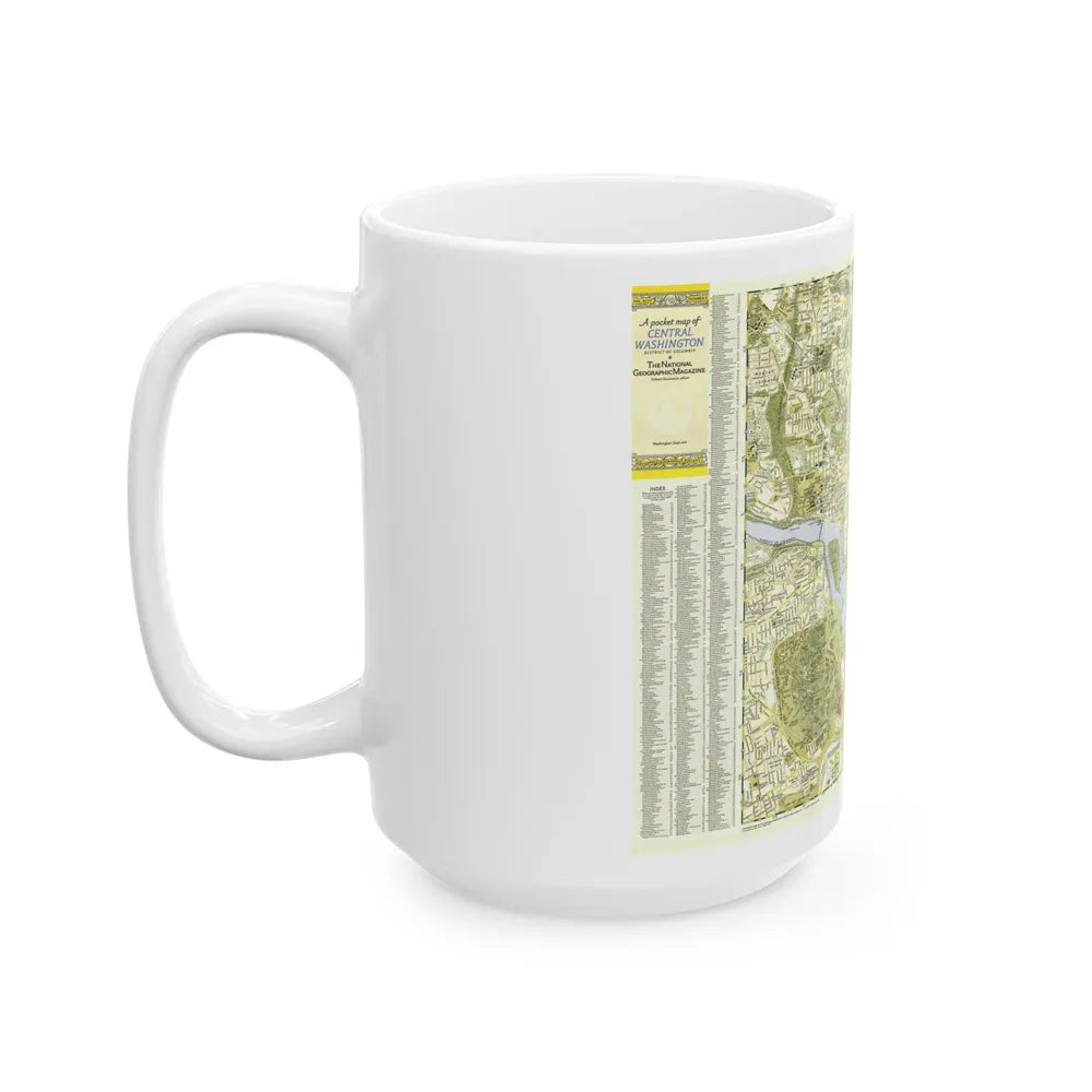 USA - Washington, Central (1948) (Map) White Coffee Mug-Go Mug Yourself