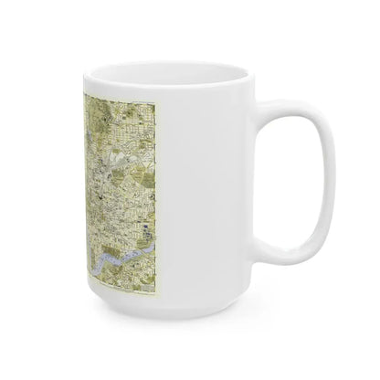 USA - Washington, Central (1948) (Map) White Coffee Mug - Go Mug Yourself