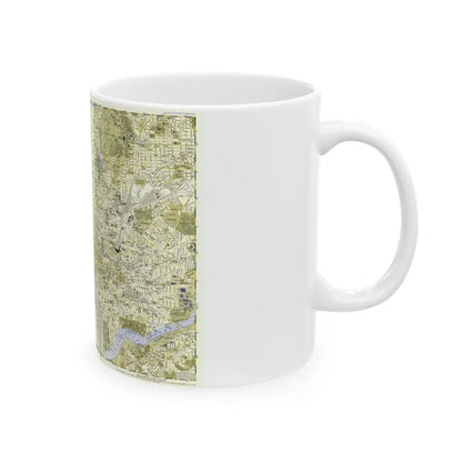 USA - Washington, Central (1948) (Map) White Coffee Mug - Go Mug Yourself
