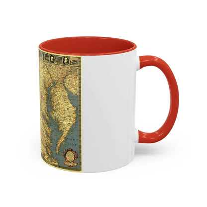 USA - Washington, Historic and Scenic (1939) (Map) Accent Coffee Mug - Go Mug Yourself