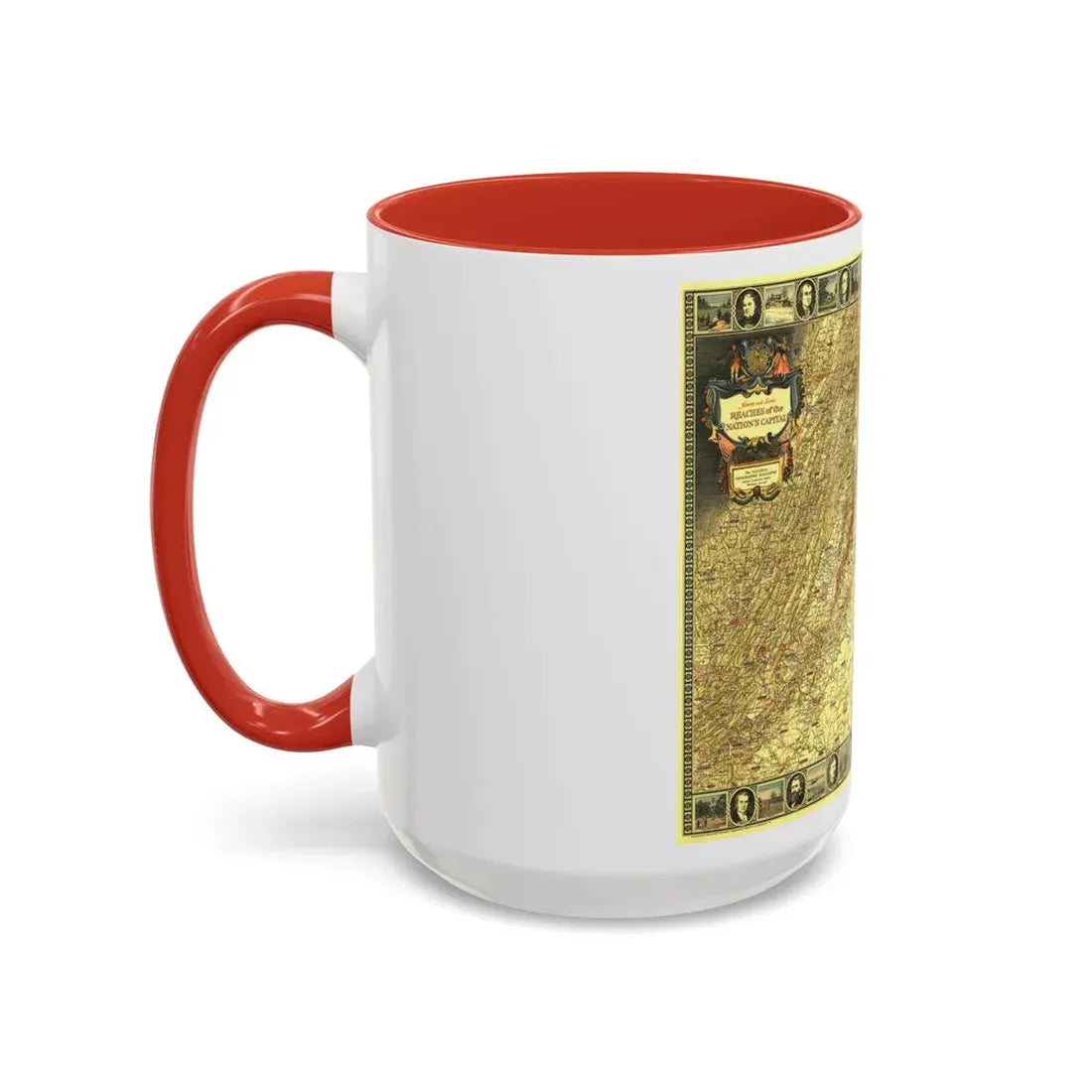 USA - Washington, Historic and Scenic (1939) (Map) Accent Coffee Mug - Go Mug Yourself
