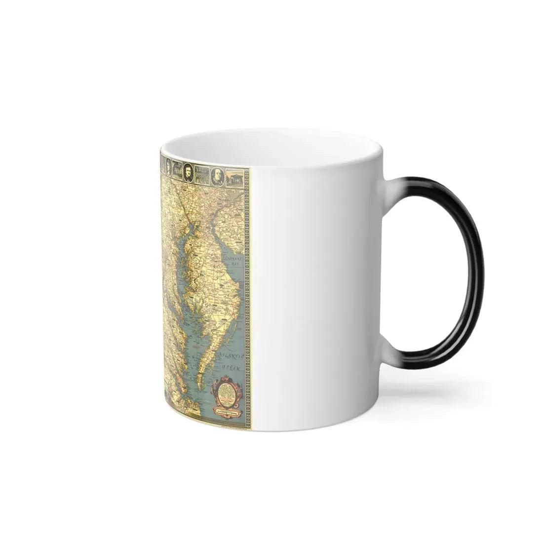 USA - Washington, Historic and Scenic (1939) (Map) Color Changing Mug 11oz - Go Mug Yourself