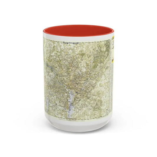 USA - Washington, Suburban (1948) (Map) Accent Coffee Mug 15oz Red - Go Mug Yourself