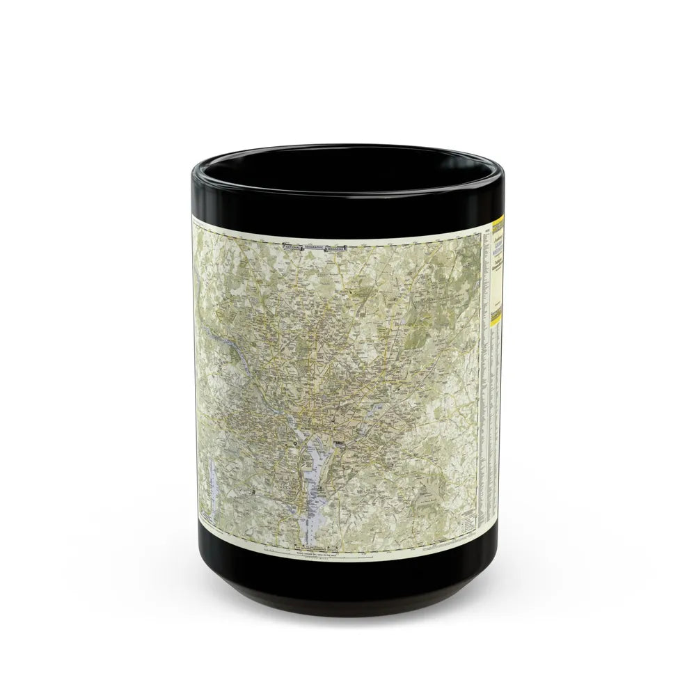 USA - Washington, Suburban (1948) (Map) Black Coffee Mug-15oz-Go Mug Yourself