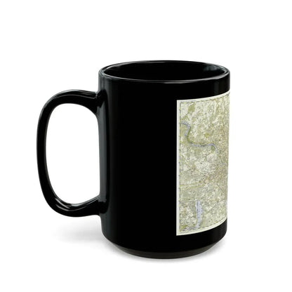 USA - Washington, Suburban (1948) (Map) Black Coffee Mug - Go Mug Yourself