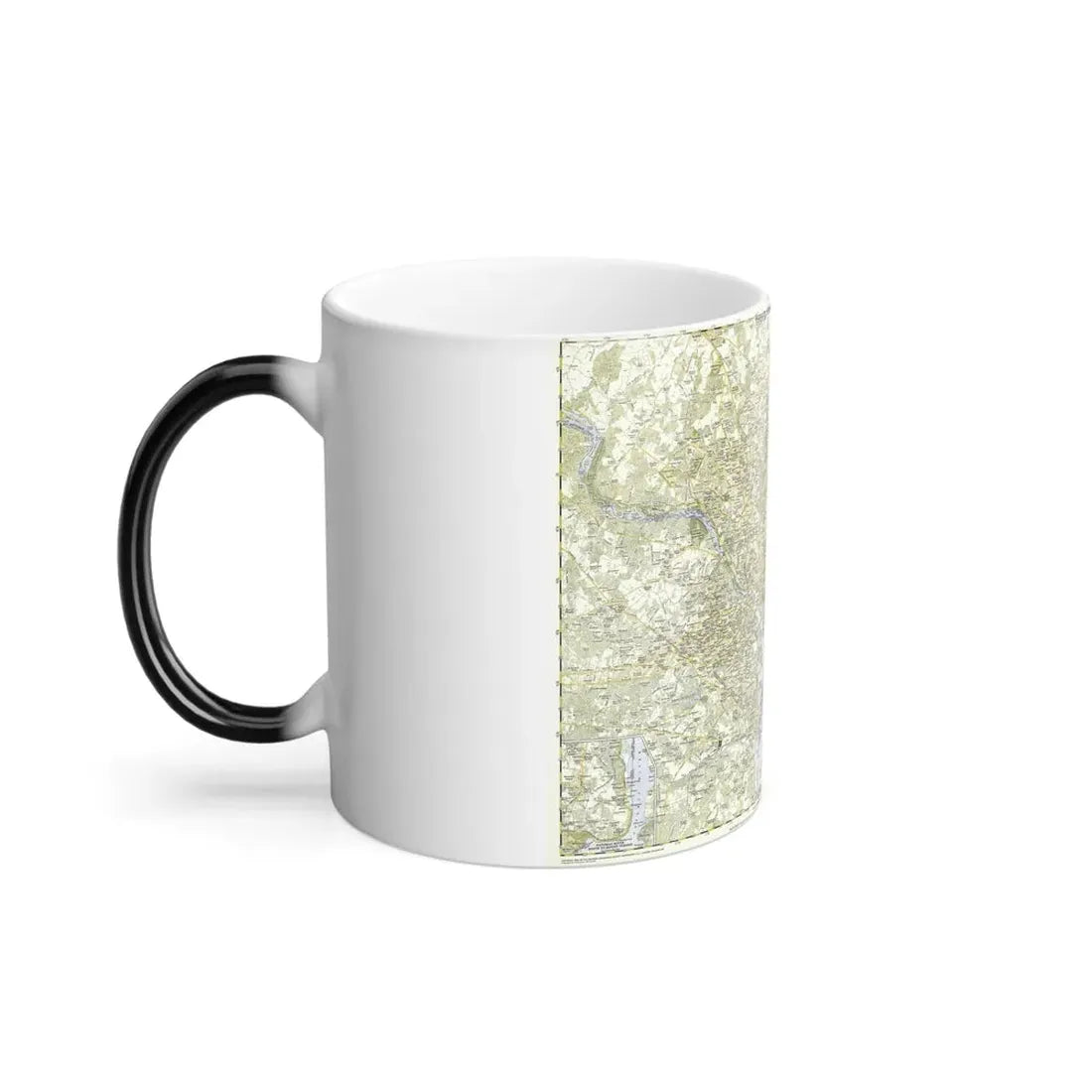 USA - Washington, Suburban (1948) (Map) Color Changing Mug 11oz - Go Mug Yourself