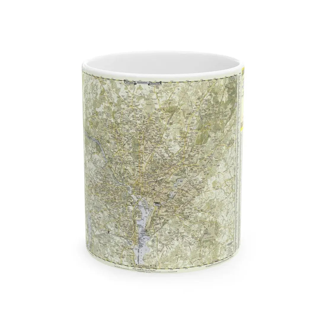 USA - Washington, Suburban (1948) (Map) White Coffee Mug 11oz - Go Mug Yourself