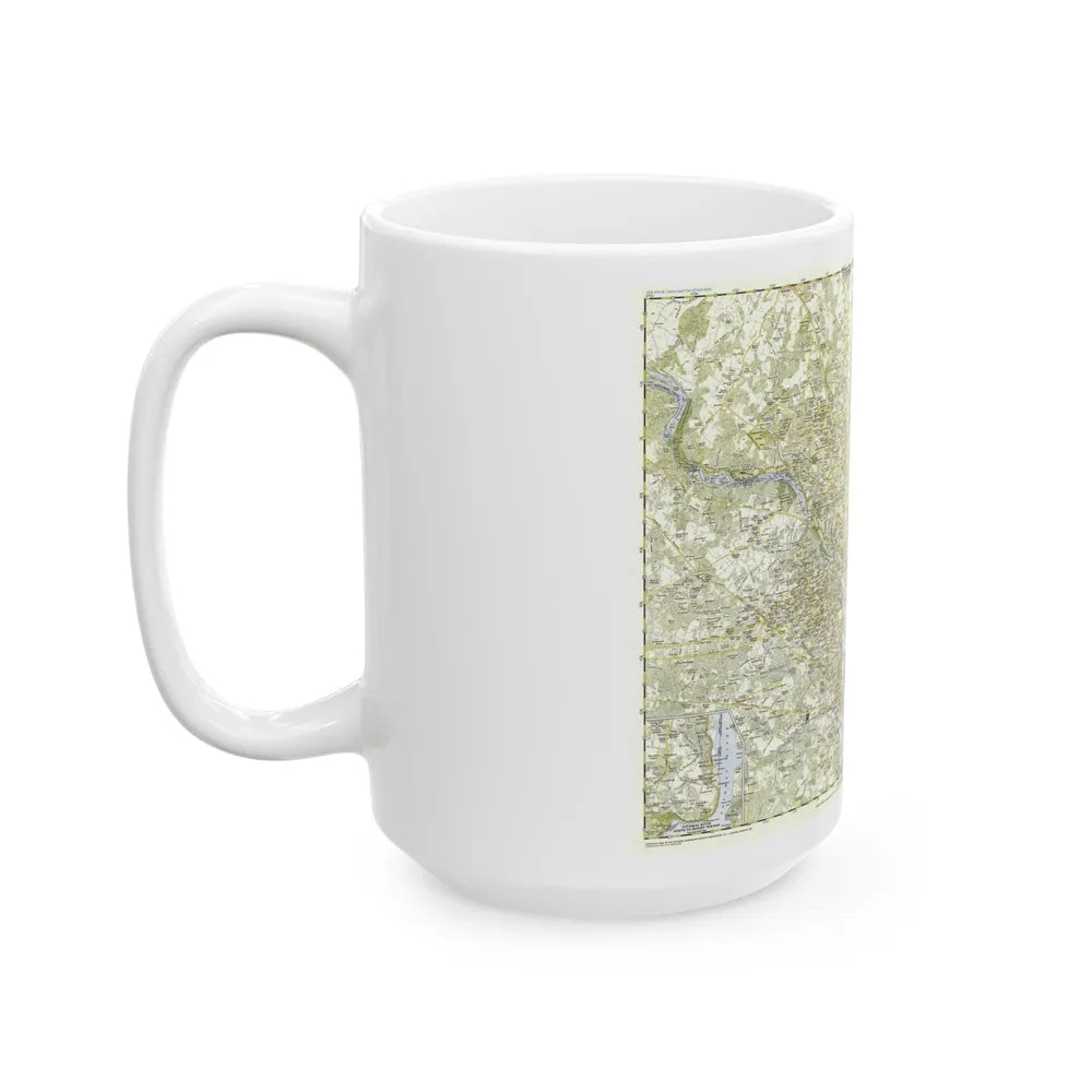 USA - Washington, Suburban (1948) (Map) White Coffee Mug-Go Mug Yourself