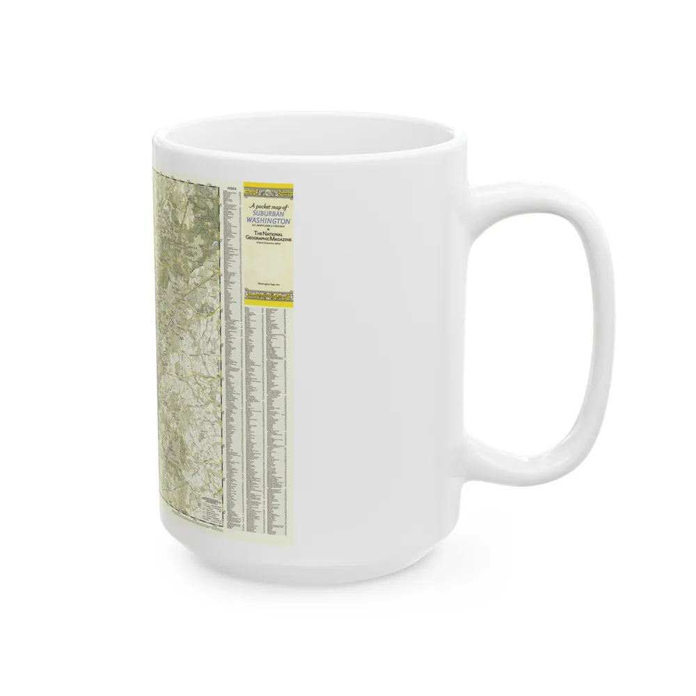 USA - Washington, Suburban (1948) (Map) White Coffee Mug-Go Mug Yourself