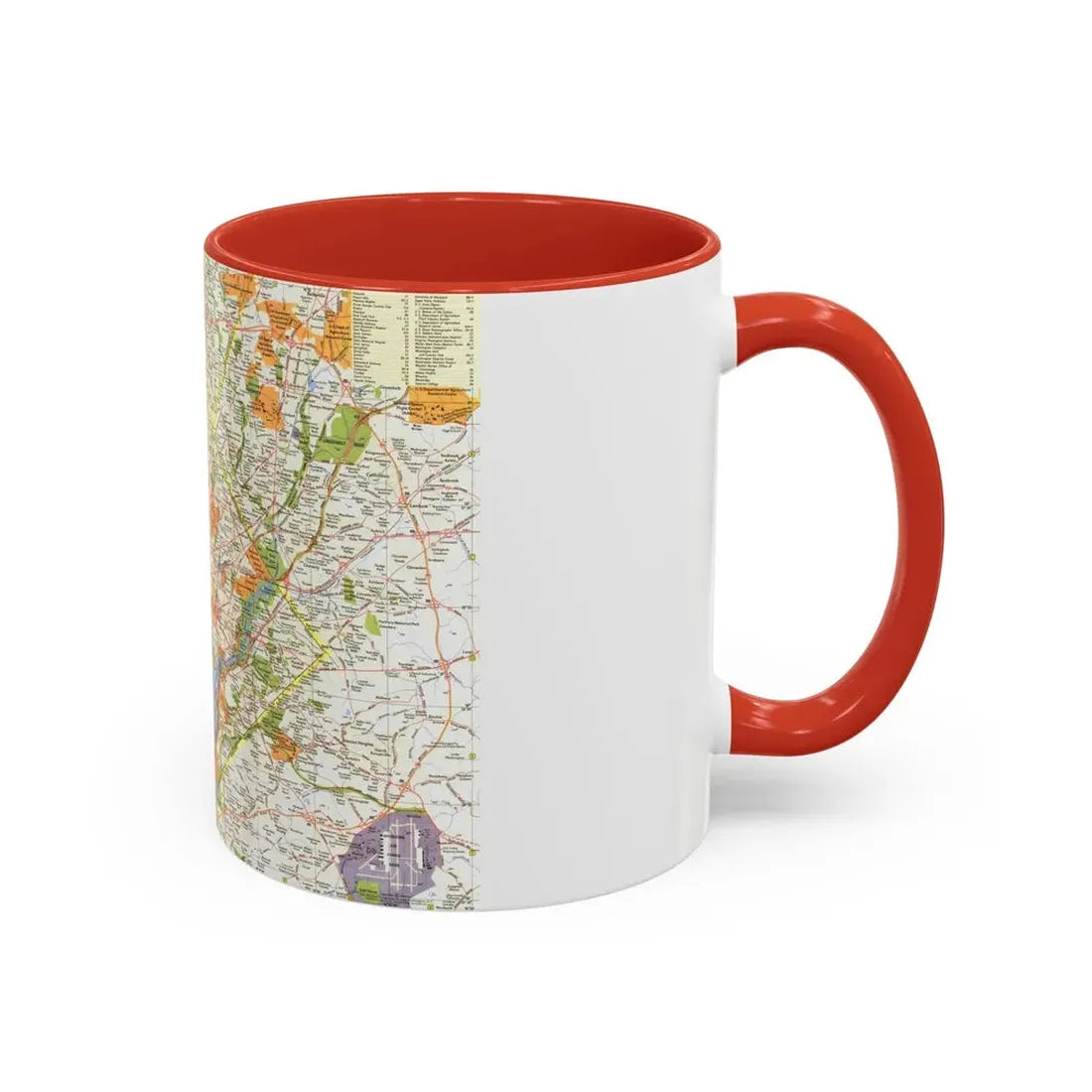 USA - Washington, Suburban (1964) (Map) Accent Coffee Mug - Go Mug Yourself