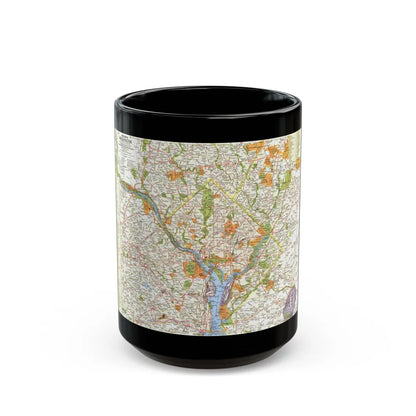 USA - Washington, Suburban (1964) (Map) Black Coffee Mug-15oz-Go Mug Yourself