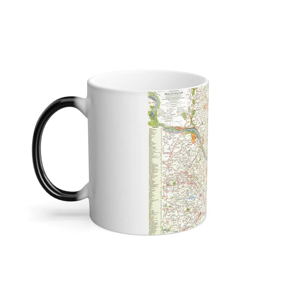 USA - Washington, Suburban (1964) (Map) Color Changing Mug 11oz-Go Mug Yourself