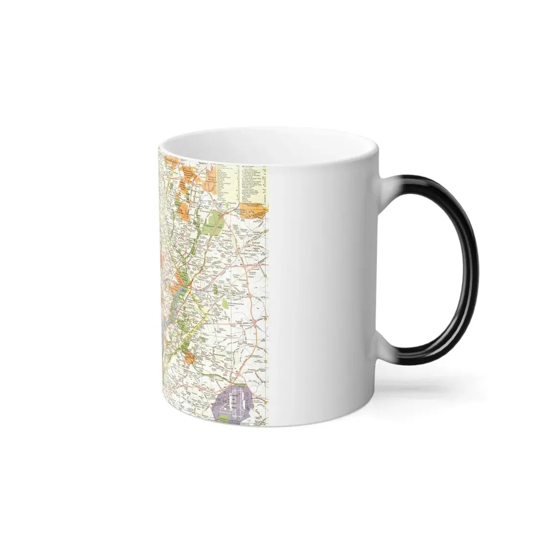 USA - Washington, Suburban (1964) (Map) Color Changing Mug 11oz - Go Mug Yourself
