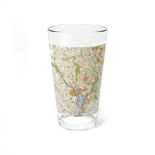 USA - Washington, Suburban (1964) (Map) Pint Glass 16oz 16oz - Go Mug Yourself