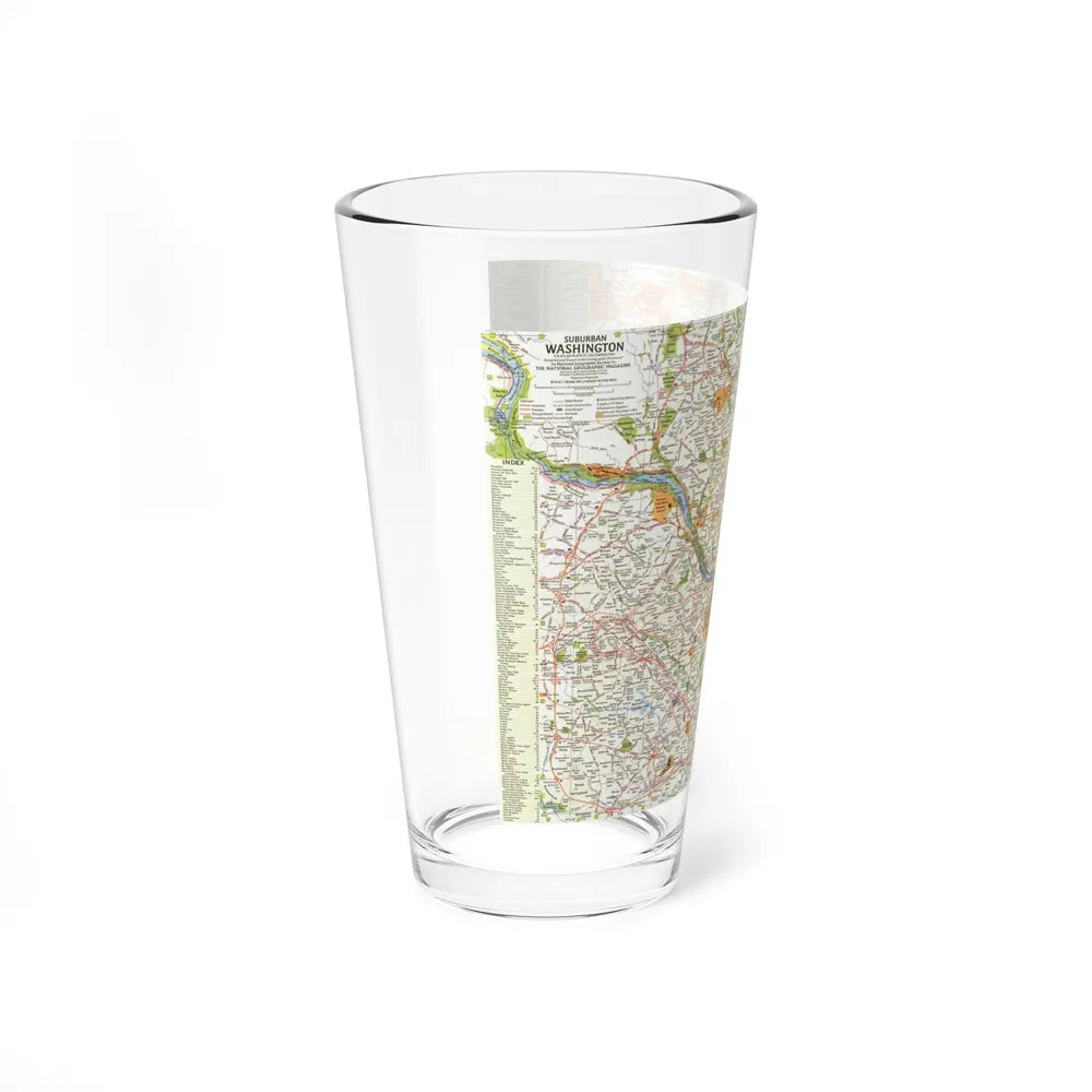 USA - Washington, Suburban (1964) (Map) Pint Glass 16oz-Go Mug Yourself