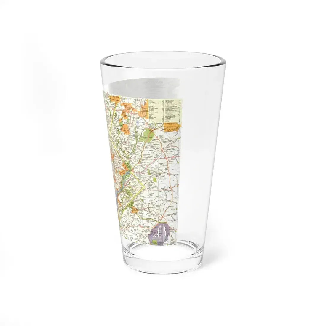 USA - Washington, Suburban (1964) (Map) Pint Glass 16oz - Go Mug Yourself