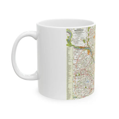 USA - Washington, Suburban (1964) (Map) White Coffee Mug-Go Mug Yourself