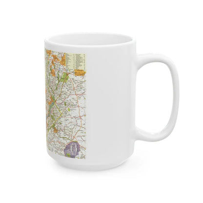 USA - Washington, Suburban (1964) (Map) White Coffee Mug-Go Mug Yourself