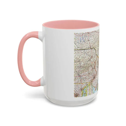 USA - Washington to Boston (1962) (Map) Accent Coffee Mug - Go Mug Yourself