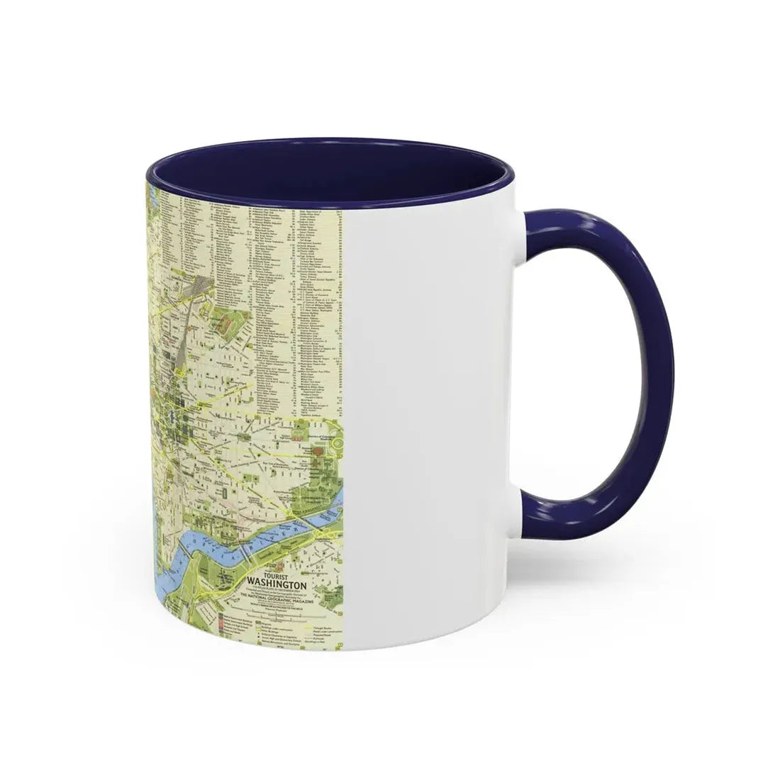 USA - Washington, Tourist (1964) (Map) Accent Coffee Mug - Go Mug Yourself