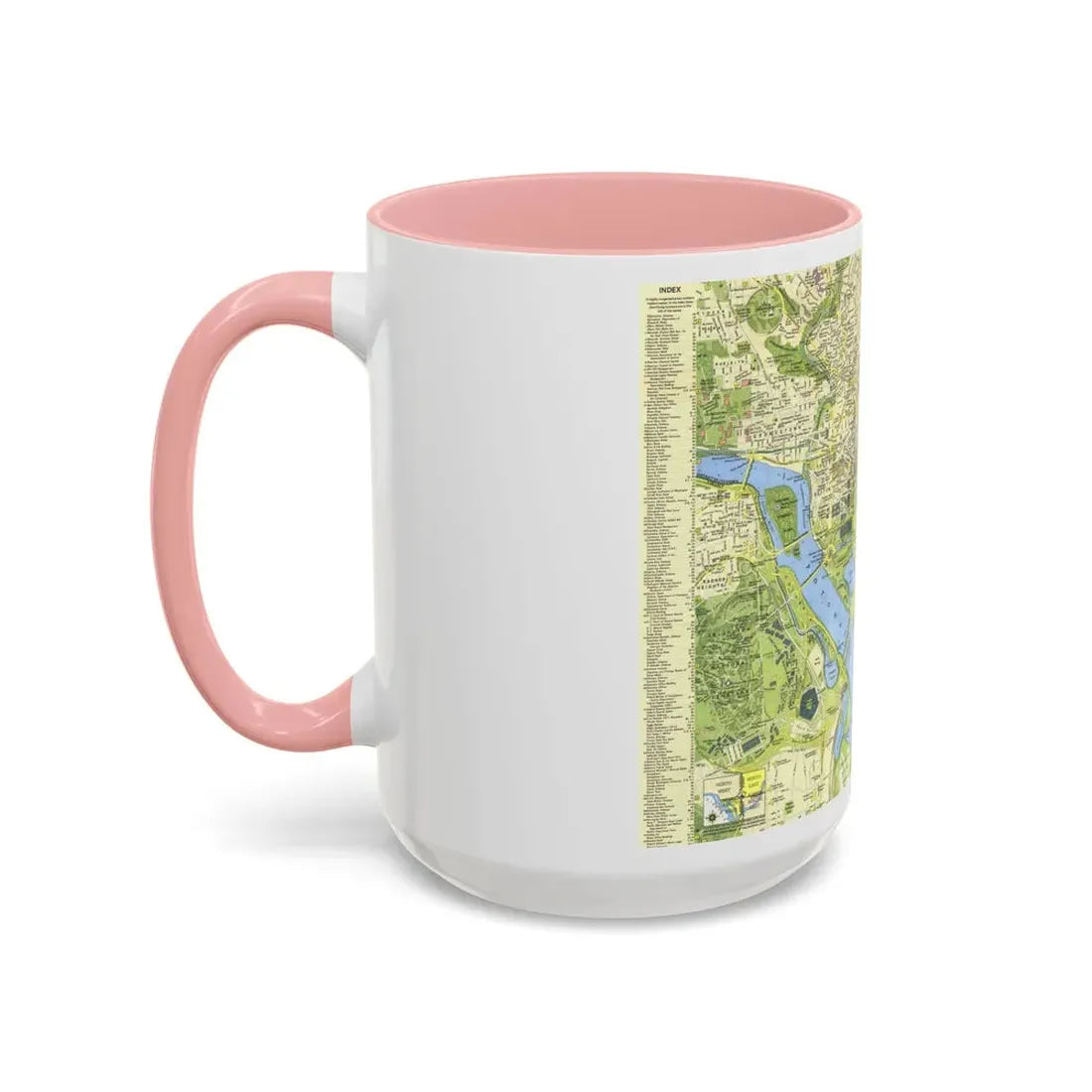 USA - Washington, Tourist (1964) (Map) Accent Coffee Mug - Go Mug Yourself