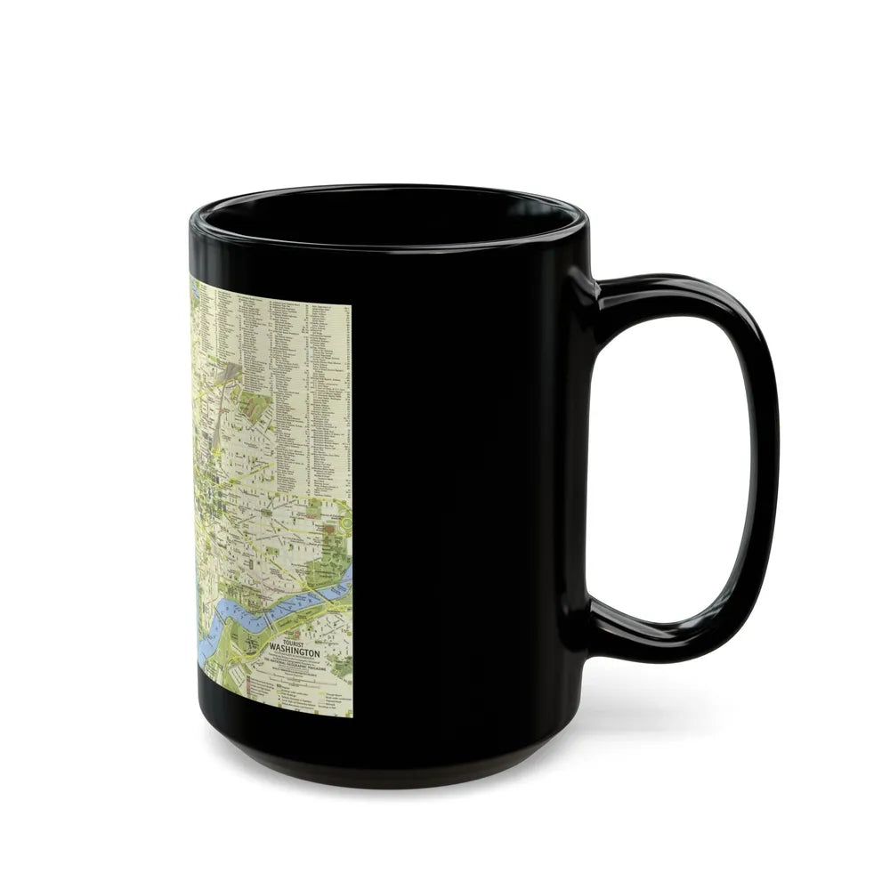 USA - Washington, Tourist (1964) (Map) Black Coffee Mug-Go Mug Yourself