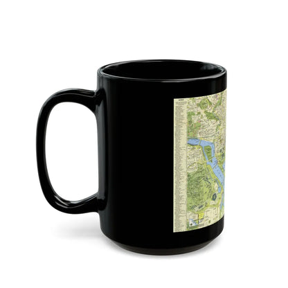 USA - Washington, Tourist (1964) (Map) Black Coffee Mug-Go Mug Yourself