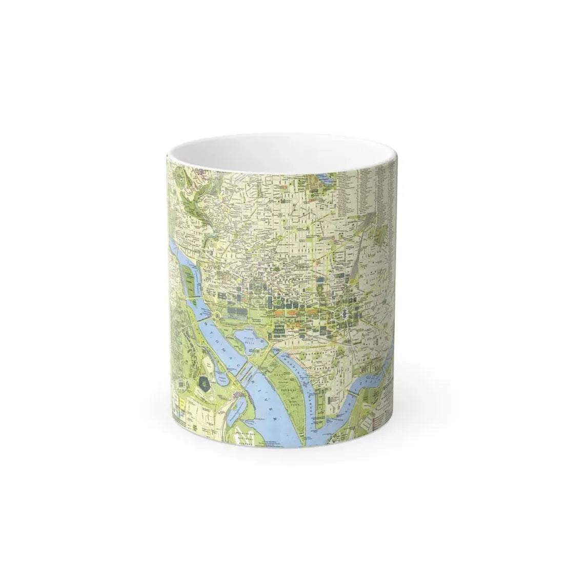 USA - Washington, Tourist (1964) (Map) Color Changing Mug 11oz Default Title 11oz - Go Mug Yourself