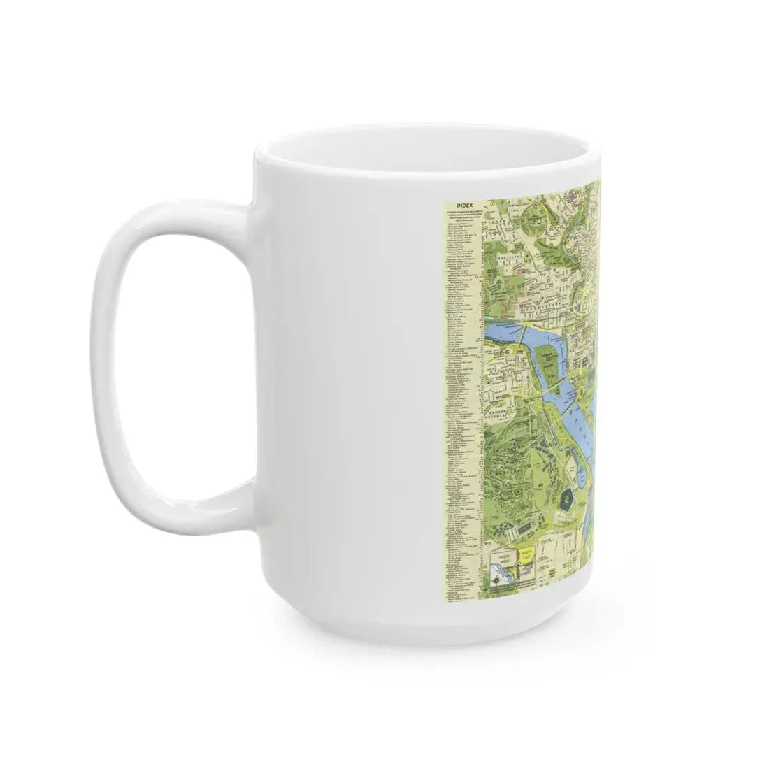 USA - Washington, Tourist (1964) (Map) White Coffee Mug - Go Mug Yourself