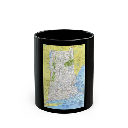 USA - Western New England 1 (1975) (Map) Black Coffee Mug-11oz-Go Mug Yourself