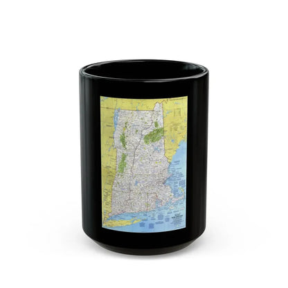 USA - Western New England 1 (1975) (Map) Black Coffee Mug 15oz - Go Mug Yourself