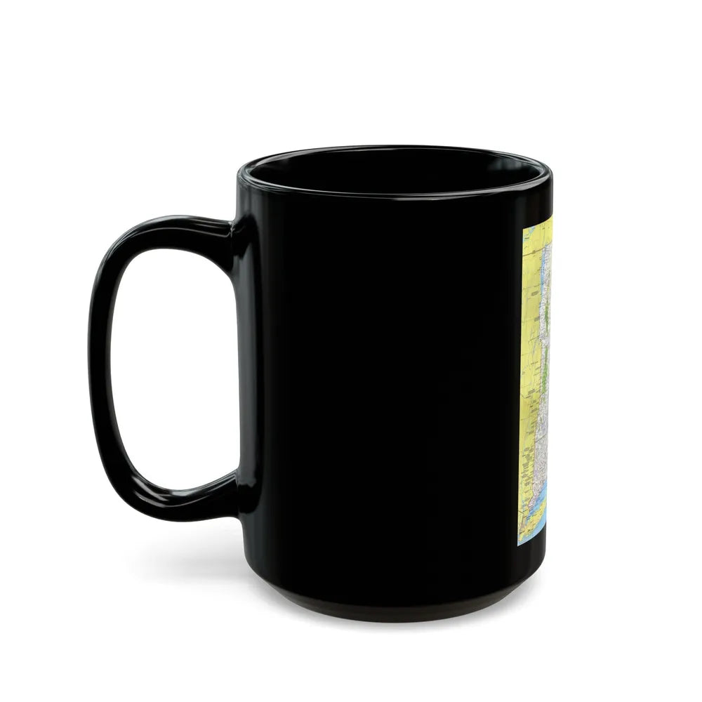 USA - Western New England 1 (1975) (Map) Black Coffee Mug-Go Mug Yourself