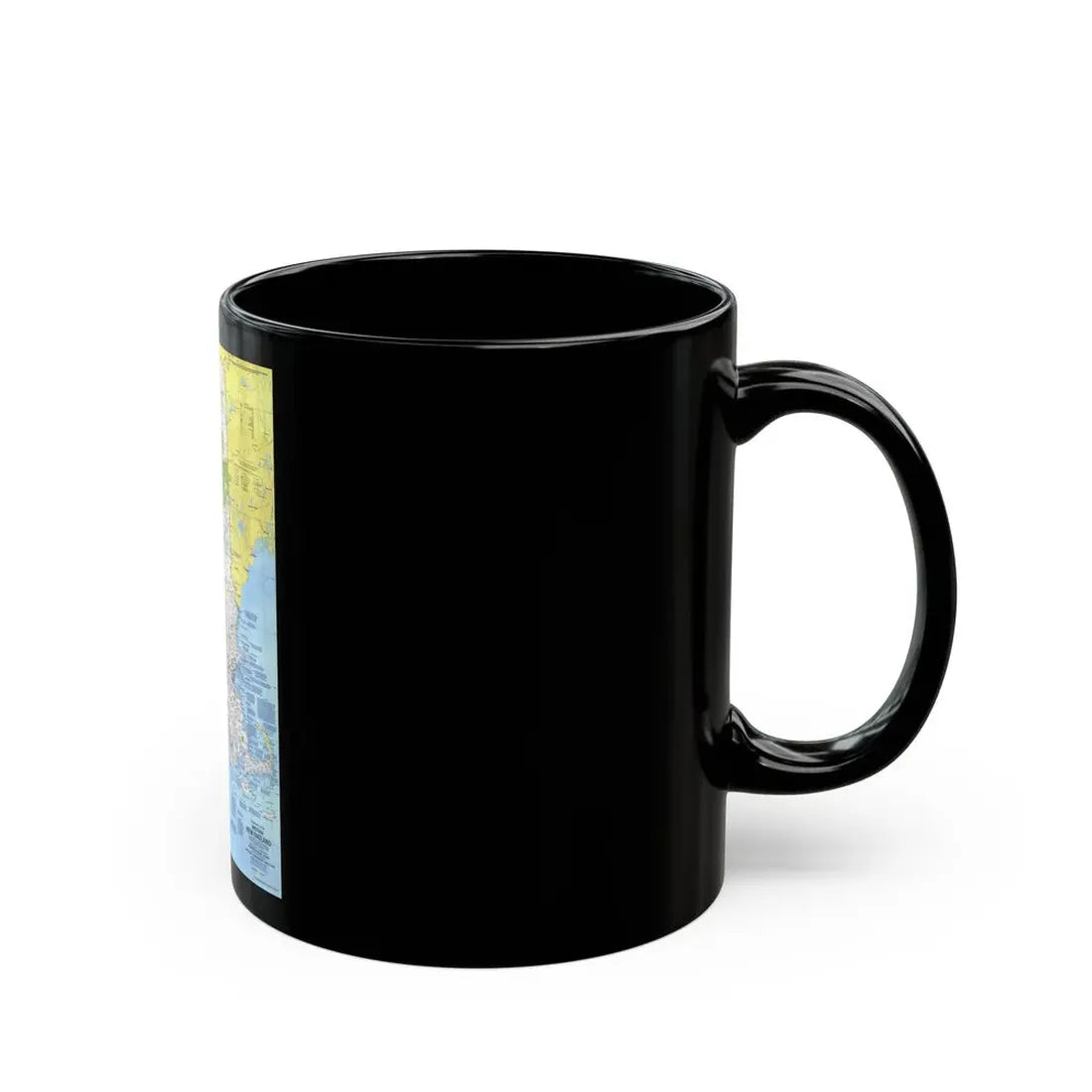 USA - Western New England 1 (1975) (Map) Black Coffee Mug - Go Mug Yourself