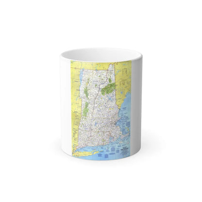 USA - Western New England 1 (1975) (Map) Color Changing Mug 11oz-Go Mug Yourself