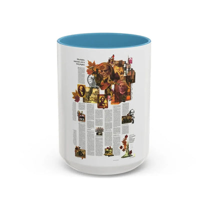 USA - Western New England 2 (1975) (Map) Accent Coffee Mug 15oz Light Blue - Go Mug Yourself