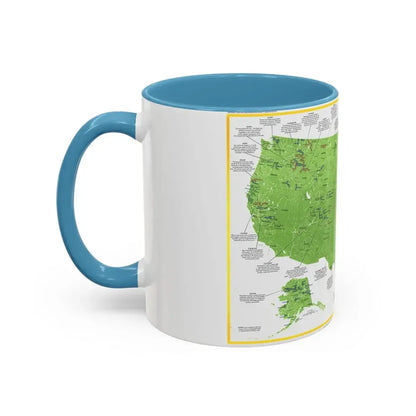 USA - Wild and Scenic Rivers 1 (1977) (Map) Accent Coffee Mug - Go Mug Yourself