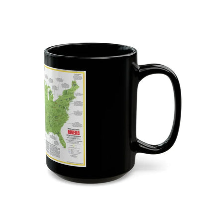 USA - Wild and Scenic Rivers 1 (1977) (Map) Black Coffee Mug - Go Mug Yourself