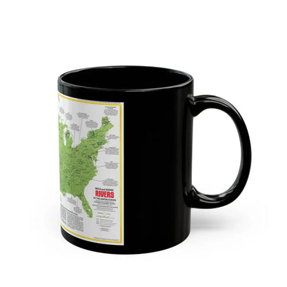 USA - Wild and Scenic Rivers 1 (1977) (Map) Black Coffee Mug - Go Mug Yourself